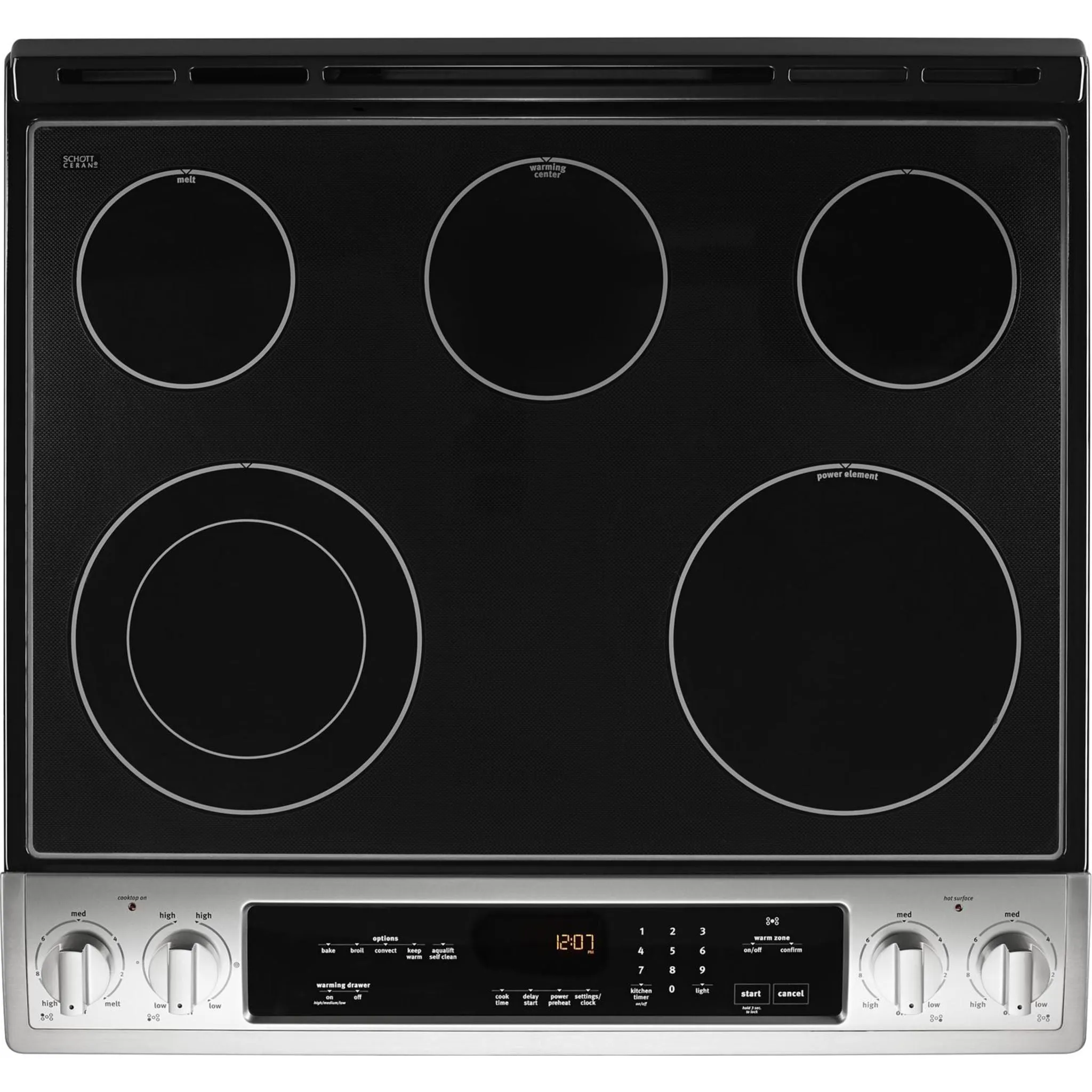 Maytag 30" WIDE ELECTRIC RANGE WITH TRUE CONVECTION AND POWER PREHEAT - 6.4 cu. ft. (YMES8800FZ)