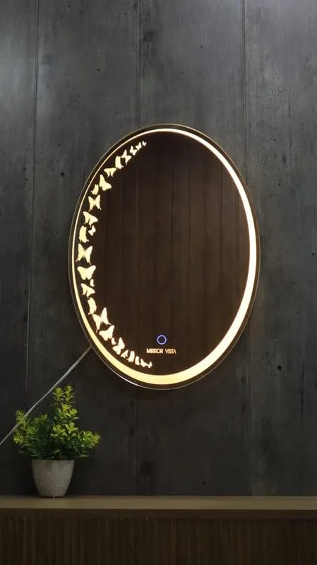 MirrorI Vista Bathroom LED Mirror with Touch Sensor, 3 Light Effects,White,Warm White,Natural White Dimmer Soft opening 5 mm sainth (18 x 24 Inch) Modal Mirrorvista-27