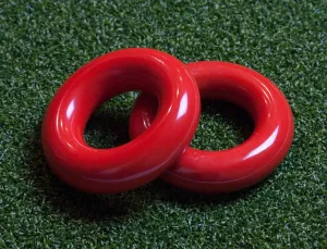 Murray Sporting Goods Golf Swing Weight Ring (2-Pack) | Red Golf Club Swing Trainer Rings - Weighted Golf Donut Accessory Good for Golf Practice, Training or Warm Up