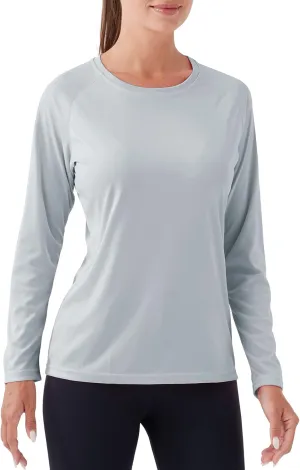NAVISKIN Women's UPF 50  Sun Protection Long Sleeve Shirts Rash Guard Shirts Quick Dry Lightweight Hiking Shirts