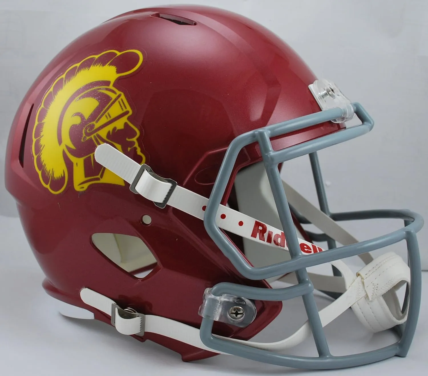 NCAA USC Trojans Full Size Speed Replica Helmet, Red, Medium