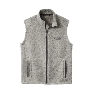 New! SigEp Heather Grey Vest