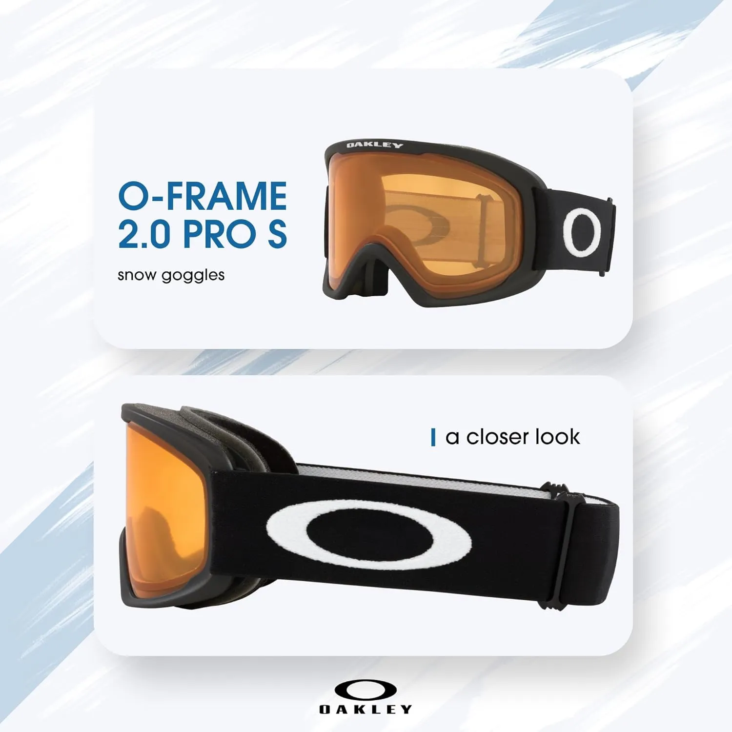 Oakley O-Frame 2.0 PRO M/L/S Ski Goggles For Men For Women OO7124, OO7125, OO7126   BUNDLE with Designer iWear Eyewear Kit