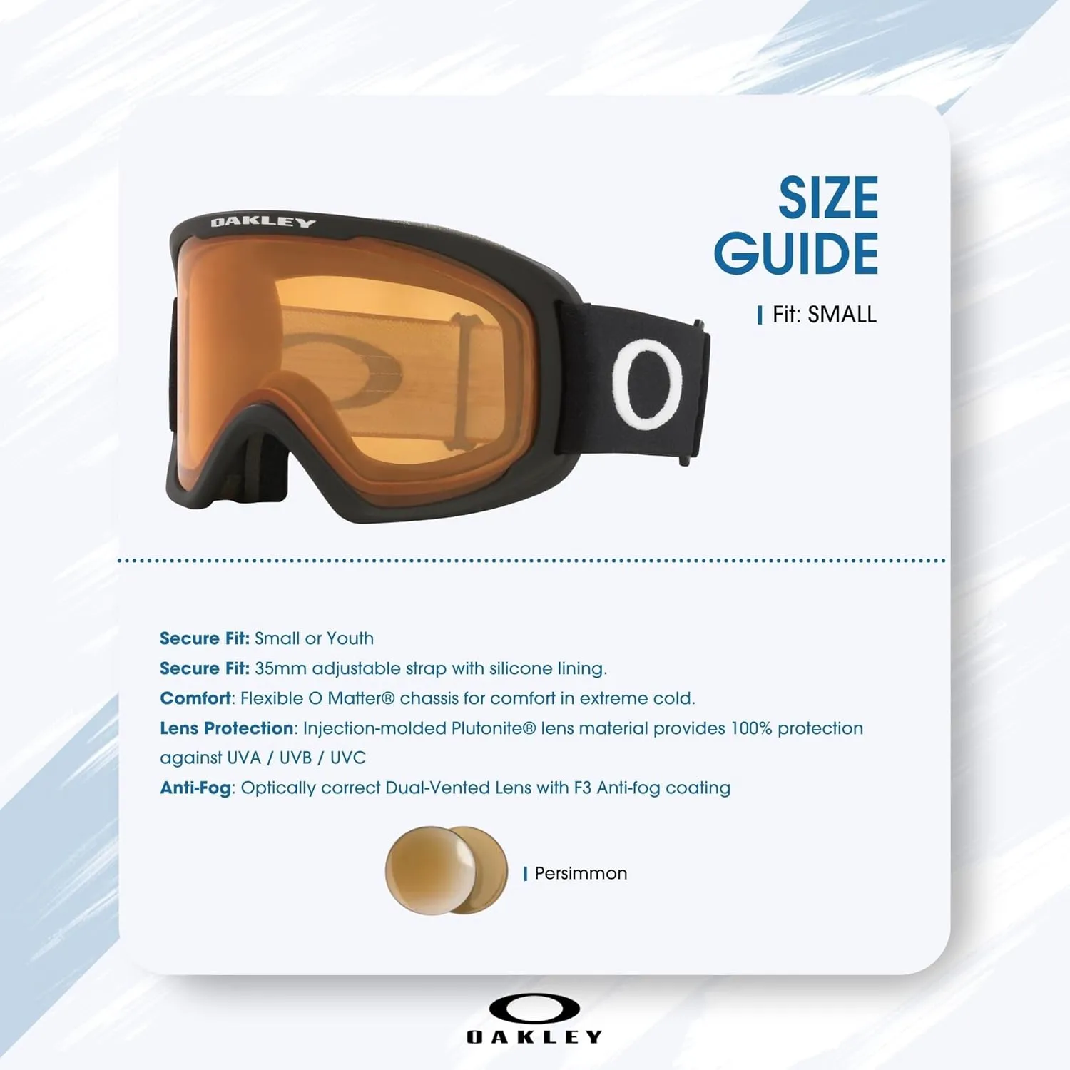 Oakley O-Frame 2.0 PRO M/L/S Ski Goggles For Men For Women OO7124, OO7125, OO7126   BUNDLE with Designer iWear Eyewear Kit
