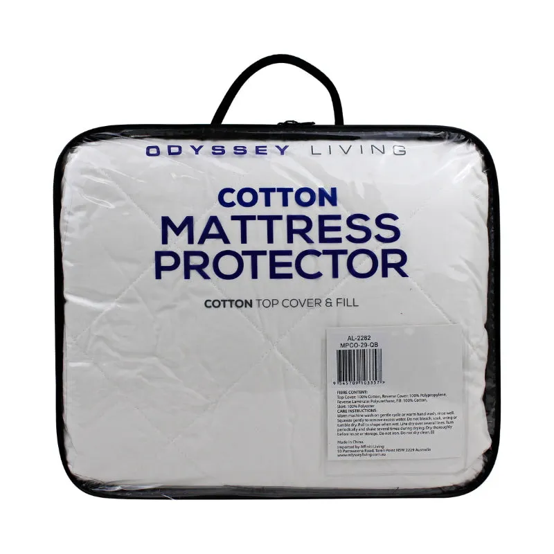 Odyssey Living  Cotton Quilted Mattress Protector