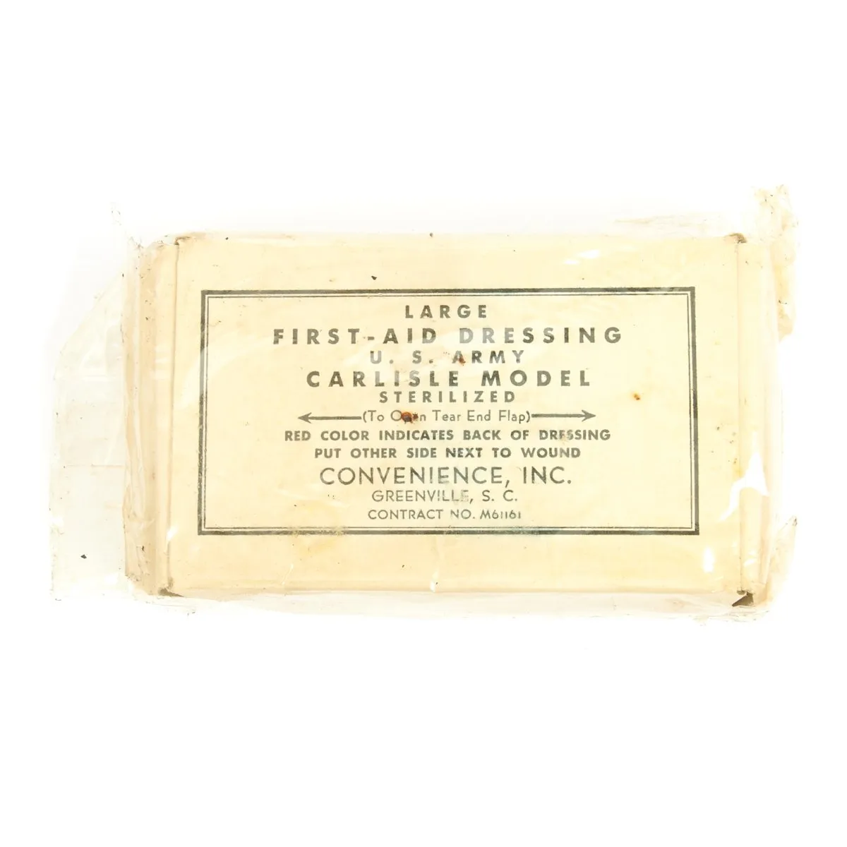 Original U.S. WWII Jeep First Aid Kit for Gas Casualties