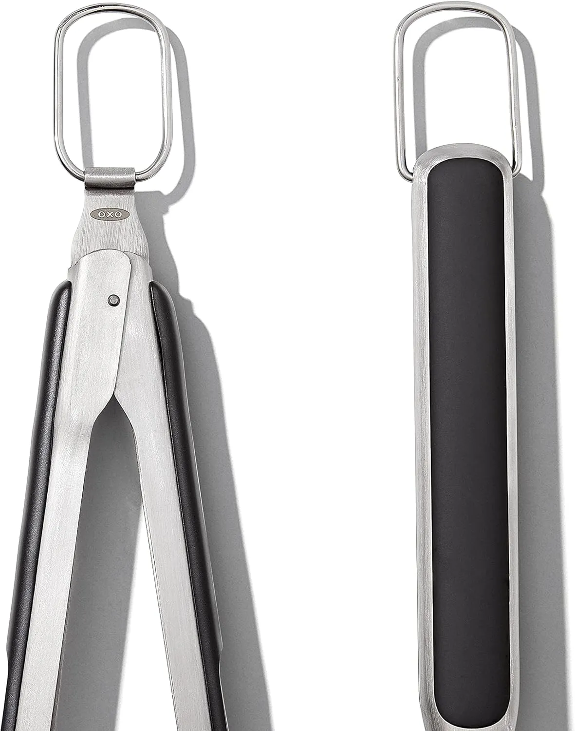 OXO Good Grips Grilling, 3pc Set - Tongs, Turner and Tool Rest, Black