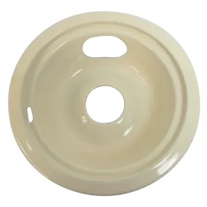 P107A Style C Small Heavy Duty Almond Porcelain Drip Pan
