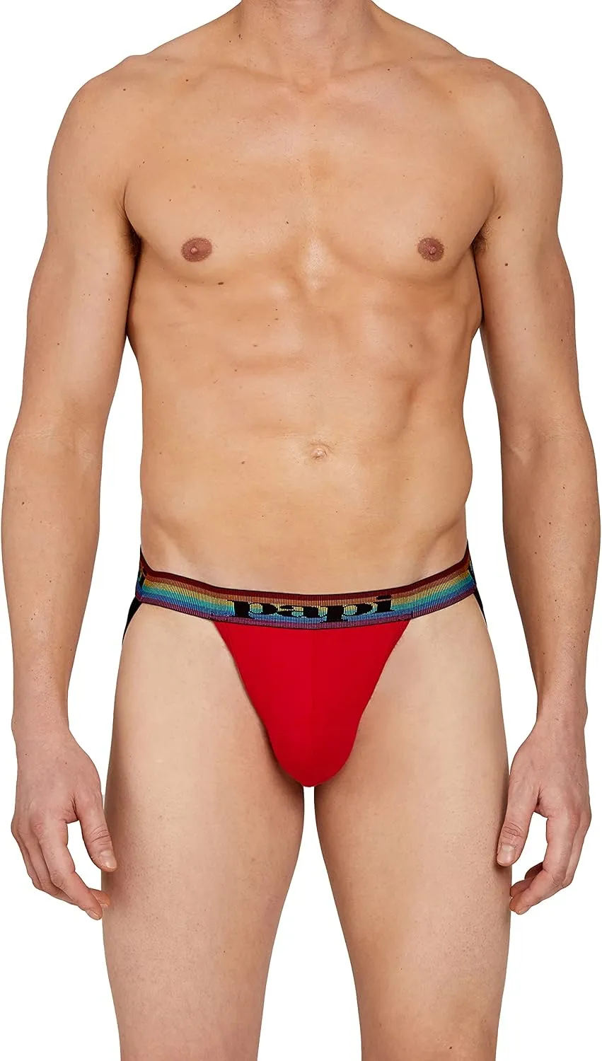 papi Men's 3-Pack Jockstrap, Athletic Supporter, Breathable Male Workout Underwear