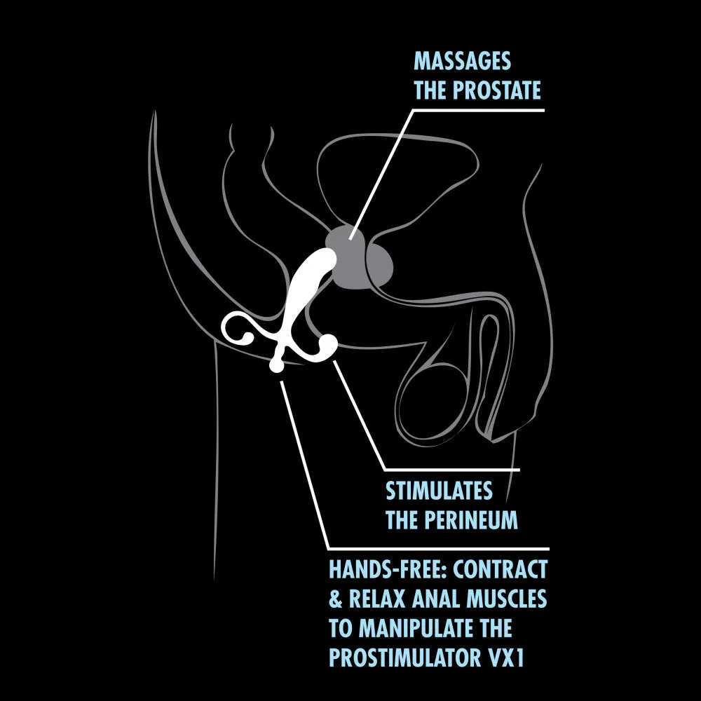 Performance By Blush® | Prostimulator VX1 Black 5-Inch Anal Plug