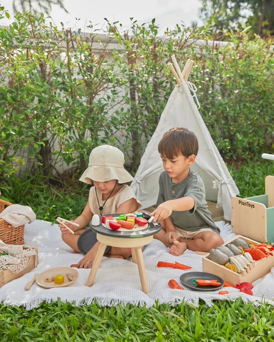 PlanToys Wooden BBQ Playset