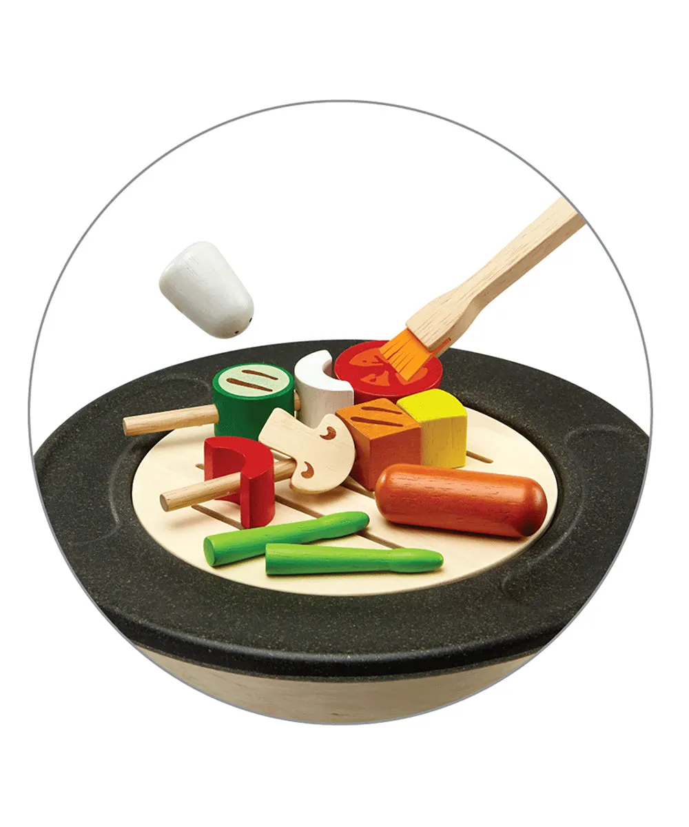 PlanToys Wooden BBQ Playset