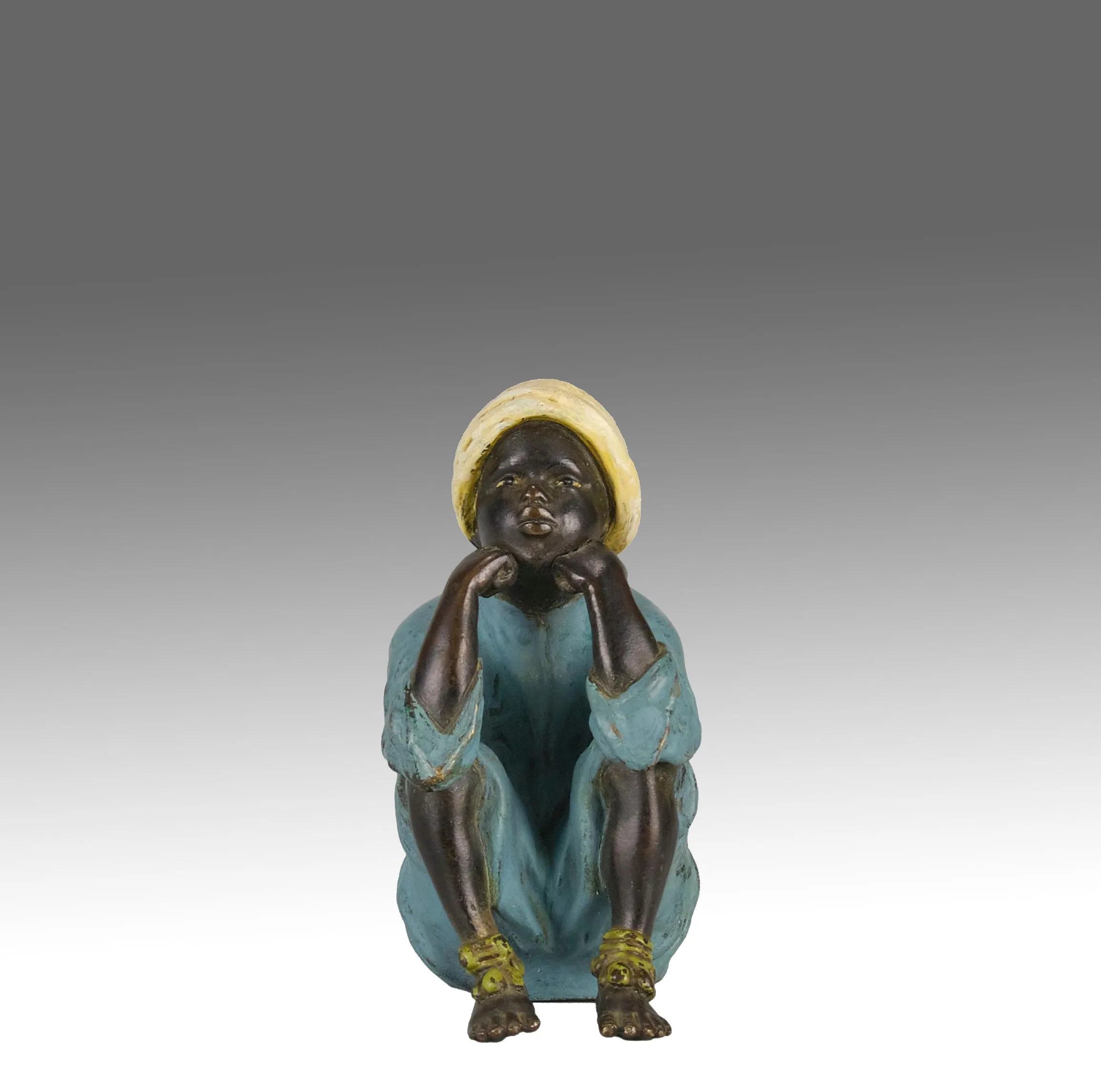 "Seated Arab Boy" by Franz Bergman