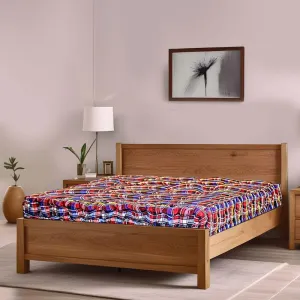 RHYTHM Cotton/Rui Filled Box Type Soft Portable Mattress/Gadda, Multicolor Soft Fabric Ideal for Comfortable Sleep, (Single Bed 4x6 ft or 72x48 inches) 5 inch Height/8KG