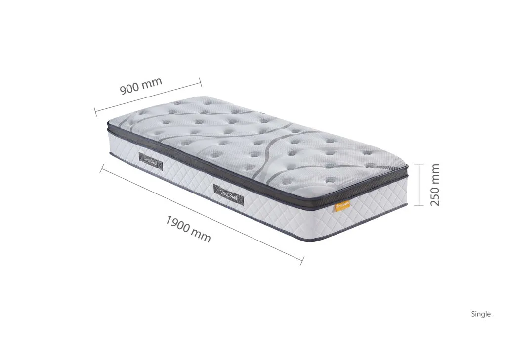 SleepSoul Heaven 1000 Pocket Sprung Cool Gel Mattress Hybrid Mattress