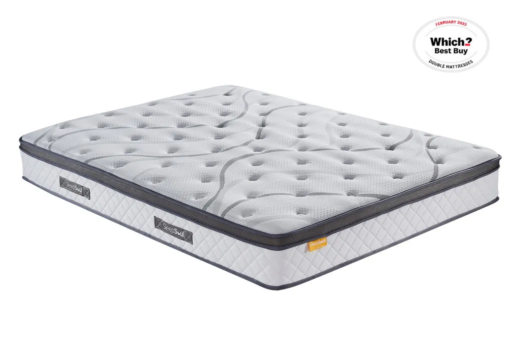 SleepSoul Heaven 1000 Pocket Sprung Cool Gel Mattress Hybrid Mattress