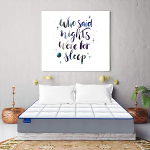 SLEEPSPA by COIRFIT MEMO-X 5' Inch Single Size Memory Foam Mattress | Provides Comfort, Back and Spinal Support | Pressure Relieving, Firm, Breathable, Quilted Knitted Fabric (72x36x5, White)