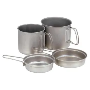 Snow Peak Light-weight Titanium 2 x Pot Set Hire