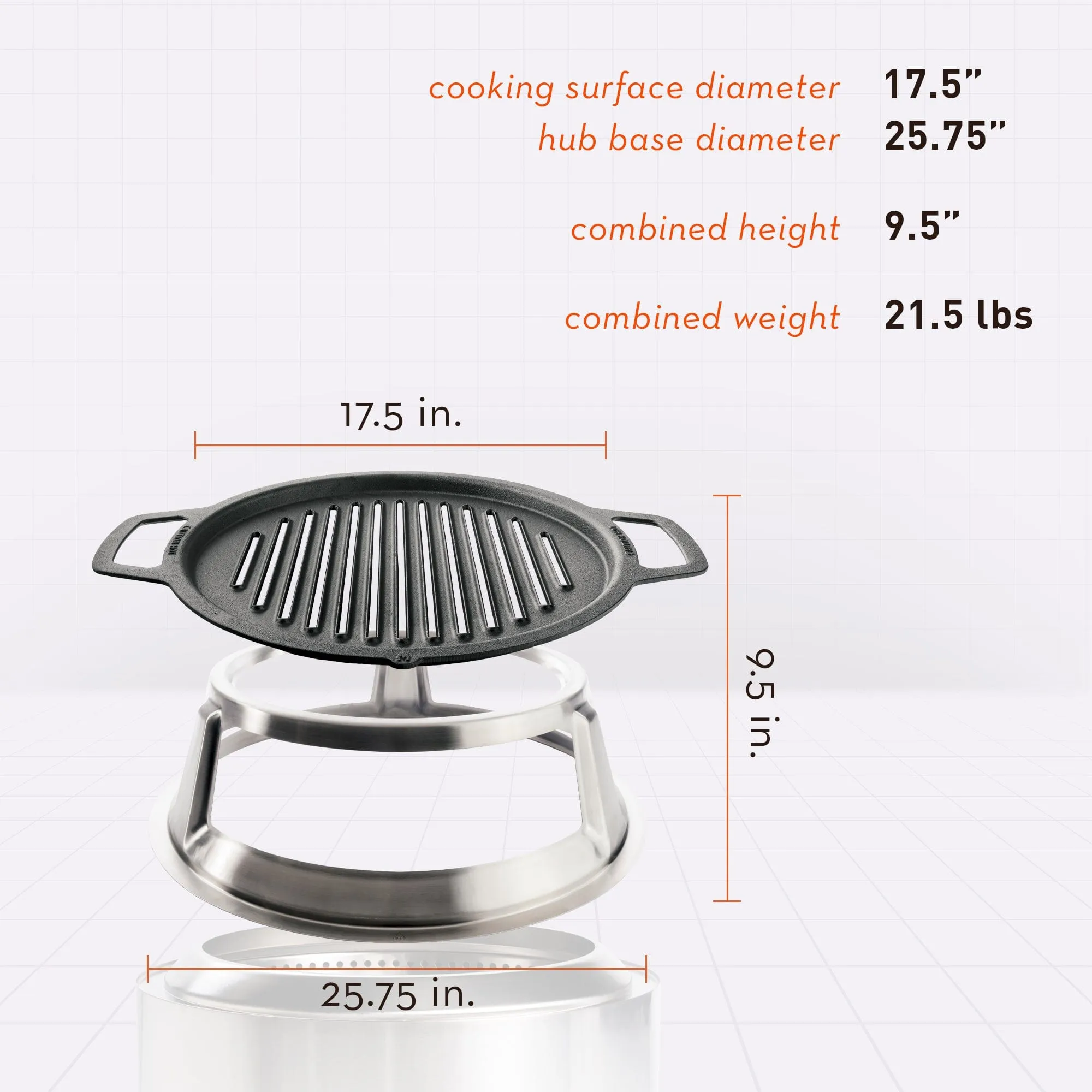 Solo Stove Yukon Cast Iron Grill Cooking Bundle
