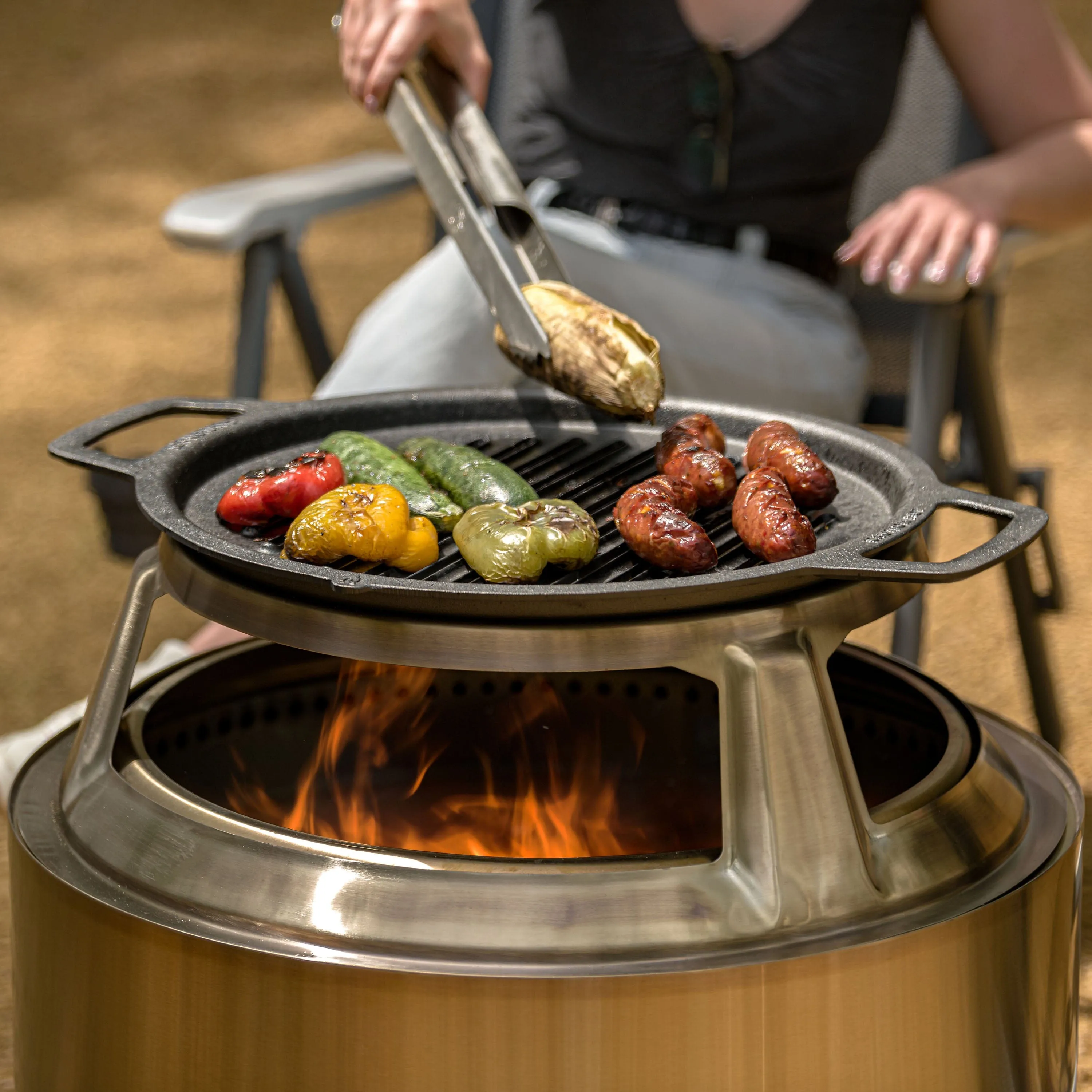 Solo Stove Yukon Cast Iron Grill Cooking Bundle