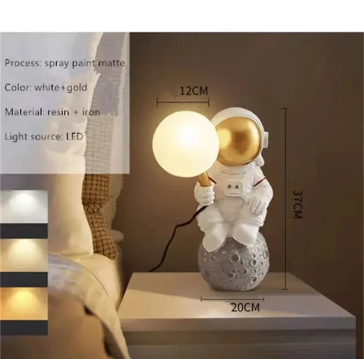 Spaceman Astronaut Moon Desk Lamp by Mansion - Children Room Wall Sconce Night Light