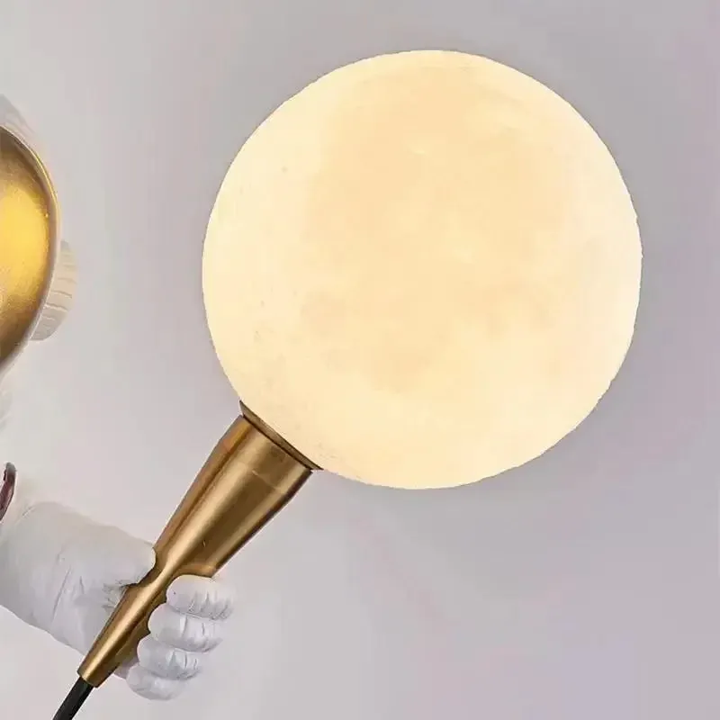 Spaceman Astronaut Moon Desk Lamp by Mansion - Children Room Wall Sconce Night Light