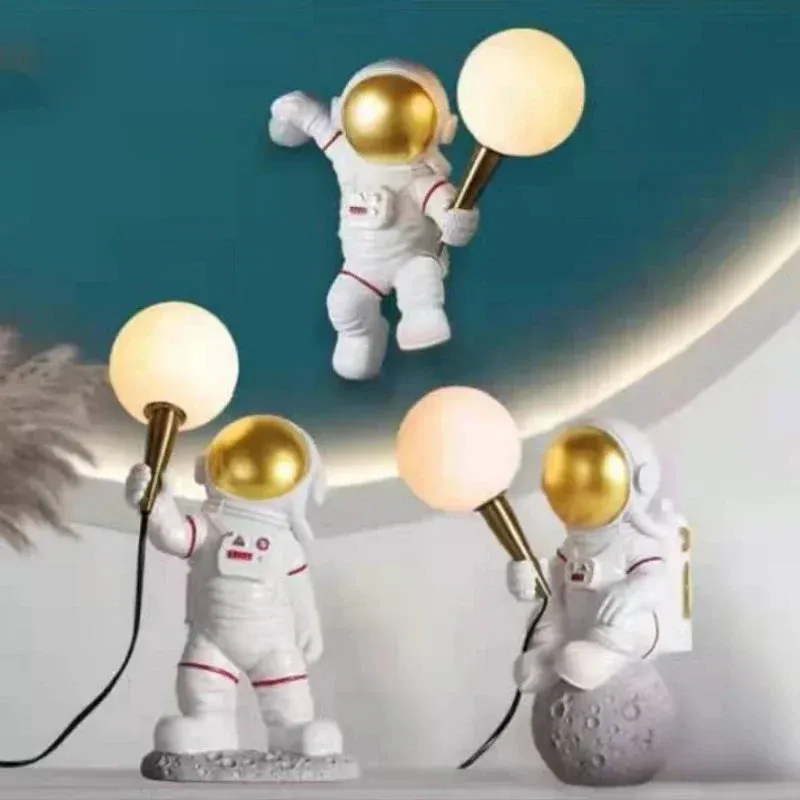 Spaceman Astronaut Moon Desk Lamp by Mansion - Children Room Wall Sconce Night Light
