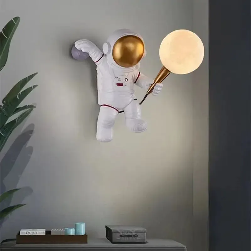 Spaceman Astronaut Moon Desk Lamp by Mansion - Children Room Wall Sconce Night Light
