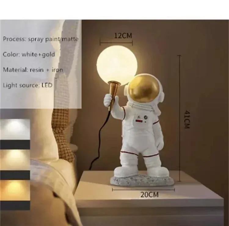 Spaceman Astronaut Moon Desk Lamp by Mansion - Children Room Wall Sconce Night Light