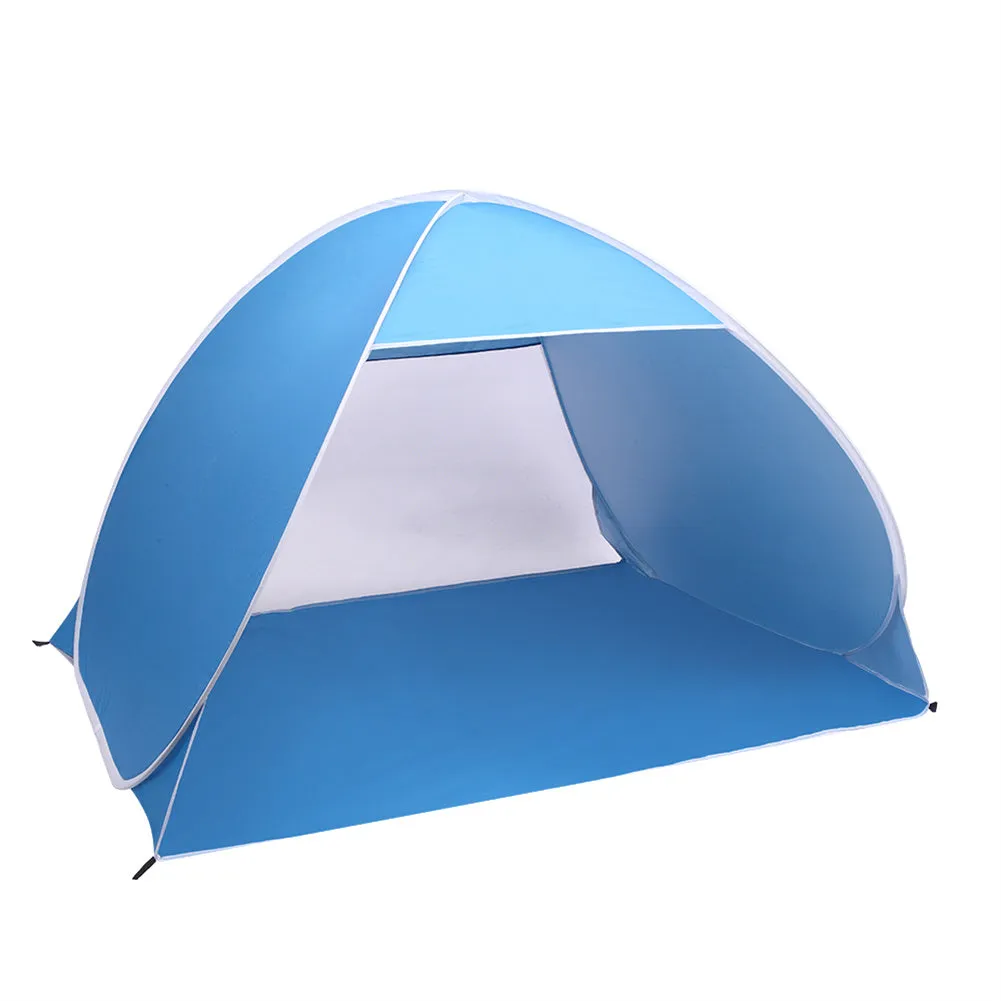 THBOXES Automatic Opening Camping Tent Beach Shelter Sunscreen Tent Blue