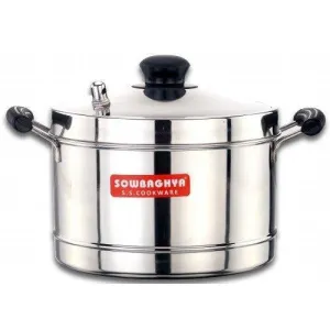 Ultima IB Stainless Steel Idly Cooker (4 plates)