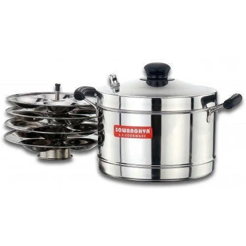 Ultima IB Stainless Steel Idly Cooker (4 plates)
