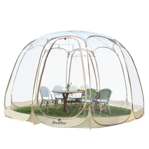 versatile Bubble Tent Canopy Family Camping Pop up Gazebo 15'x15' Beige