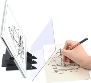 Yuntec Optical Drawing Board, Portable Optical Tracing Board Image Drawing Board Tracing Drawing Projector Optical Painting Board Sketching Tool for Kids, Beginners, Artists, etc
