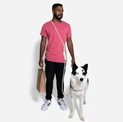 Zee.Dog Hands-Free Leash Vanilla